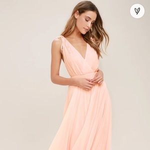 Lulu's Dance the Night Away Bridesmaid Blush Dress